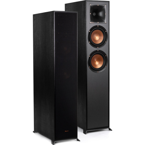 KLIPSCH R-625FA PAIR 6.5" 3-Way Floor-Standing Atmos Speakers Black