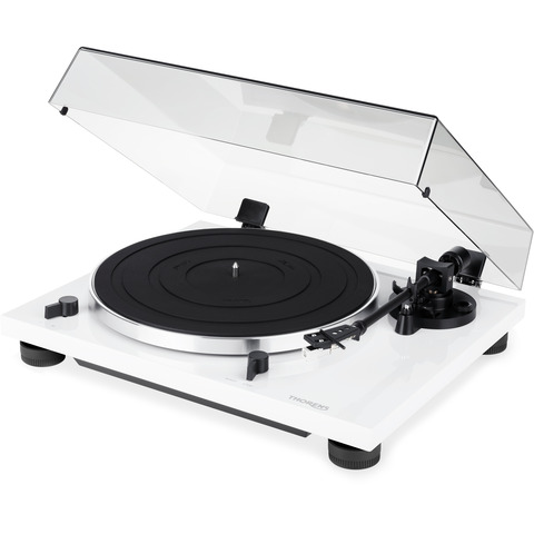 THORENS TD-201 Manual Turntable with Built-In MM Phono Stage White