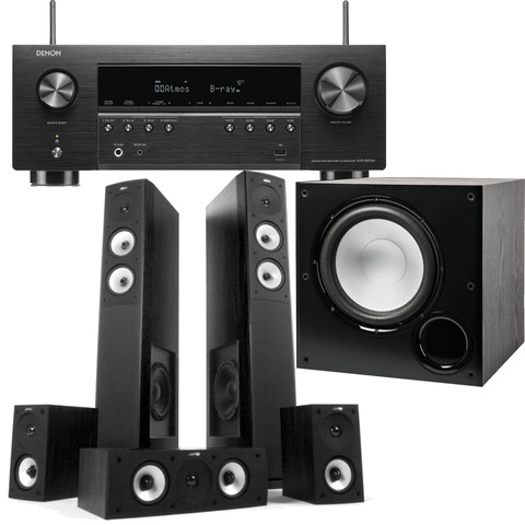 DENON AVR-X970H w/ Jamo S626 HCS Speaker Package & Polk Audio PSW108 Subwoofer