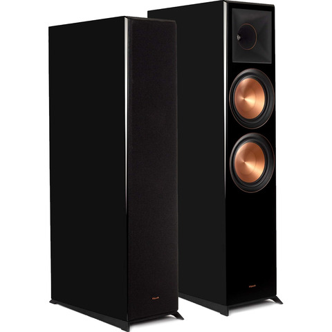 KLIPSCH RP-8060FA PAIR 8" 2-Way Atmos Enabled Floor-Standing Speakers Piano Black