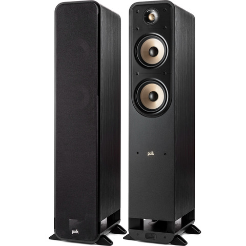 POLK AUDIO NEW Signature Elite ES55 PAIR 6.5" 2-Way Floor-Standing Speaker Black