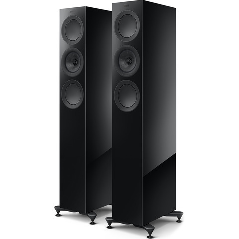 KEF NEW R5 META PAIR 5.25" 3-Way Floor-Standing Speakers Black