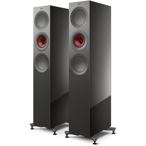 KEF NEW R7 META PAIR 6.5" 3-Way Floor-Standing Speakers Titanium Grey