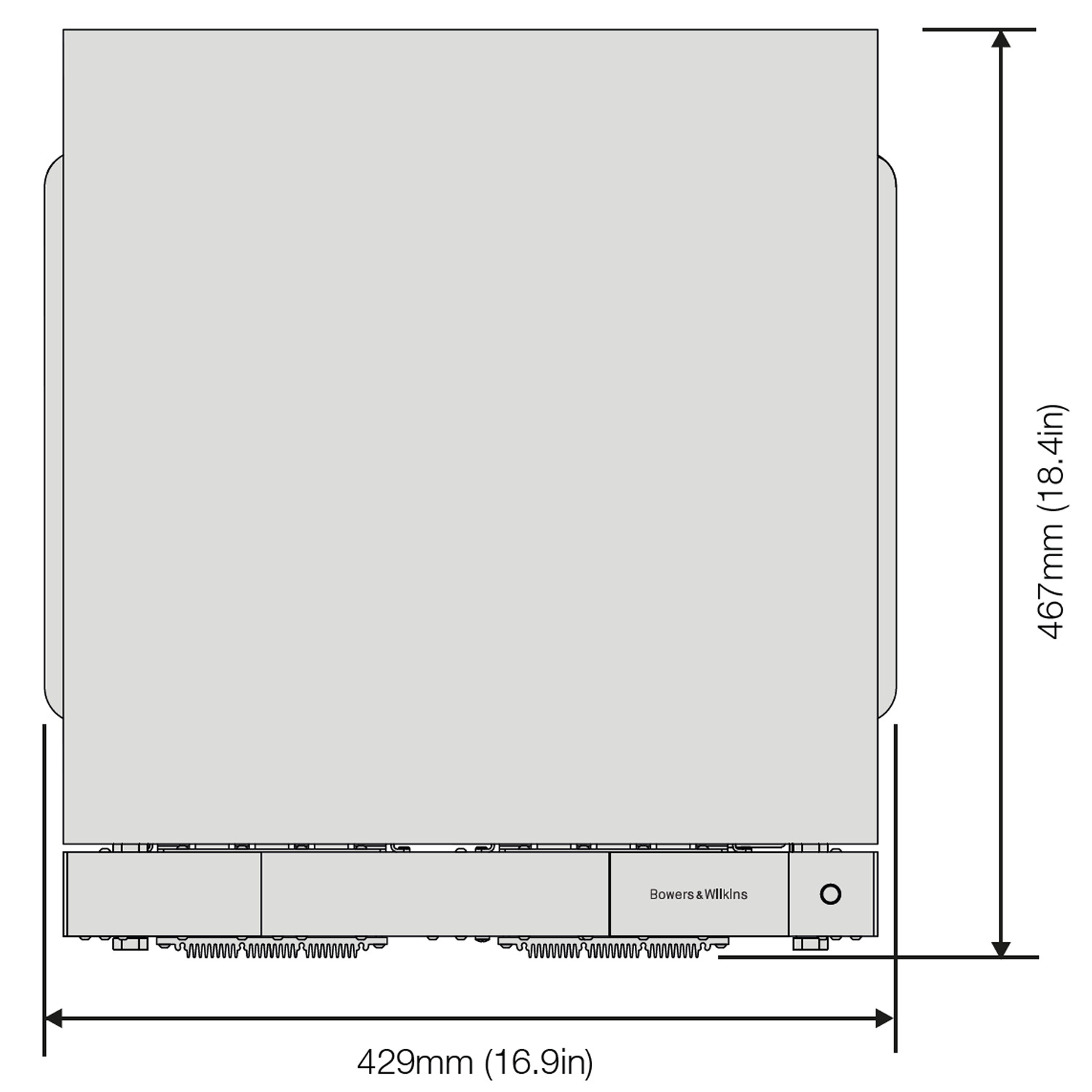 BOWERS & WILKINS DB1D Dual 12" 2000 Watt Powered Subwoofer White Accessories4less