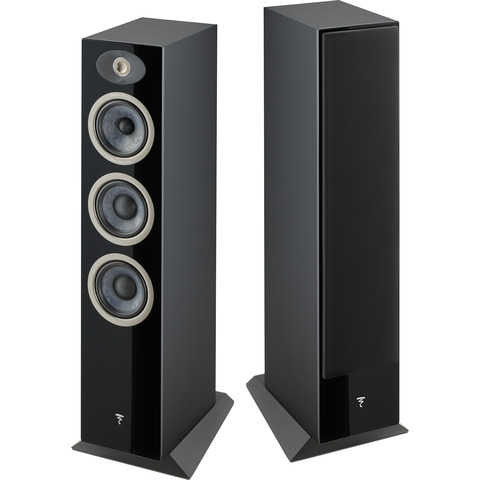 FOCAL Theva No2 PAIR 5" 3-Way Floor-Standing Speakers Black High Gloss