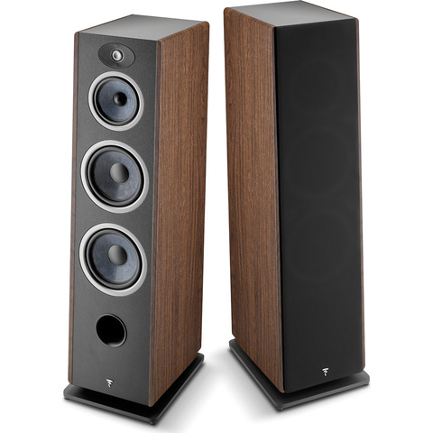 FOCAL Vestia No4 PAIR 6.5" 3-Way Floor-Standing Speakers Dark Wood