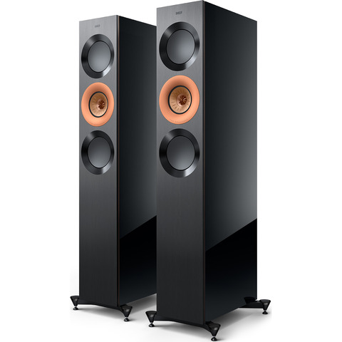 KEF Reference 3 Meta PAIR 5" 3-Way Floor-Standing Speakers Gloss Black / Copper