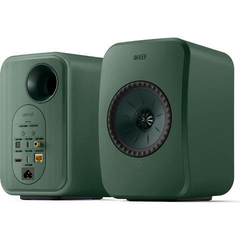 KEF LSX II LT PAIR Powered Speakers w/HDMI, AirPlay 2, Chromecast, Wi-Fi, & BT Sage Green