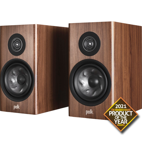 POLK AUDIO NEW Reserve R200 PAIR 6.5" Bookshelf Speakers Brown