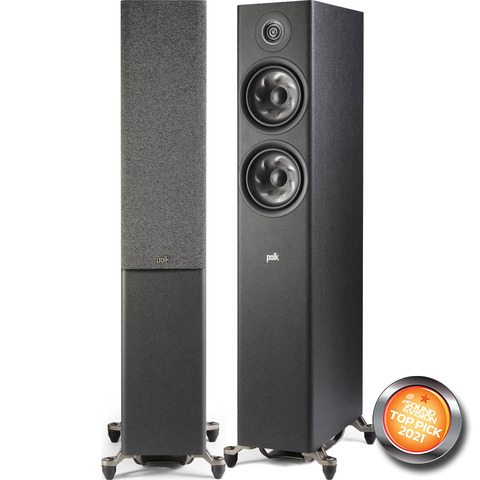 POLK AUDIO NEW Reserve R600 PAIR 6.5" 2-Way Floor-Standing Speakers Black
