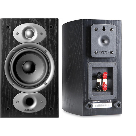 POLK AUDIO RTi A1 PAIR 5.25" 2-Way Bookshelf Speakers Black COSMETIC IMPERFECTION NO GRILLES