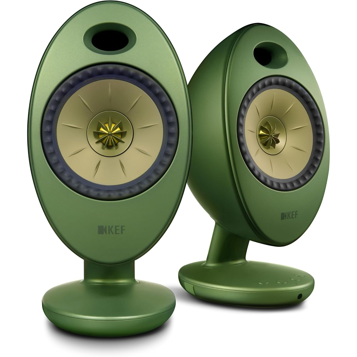 KEF Egg Duo PAIR Wireless HiFi Desktop Speakers Green