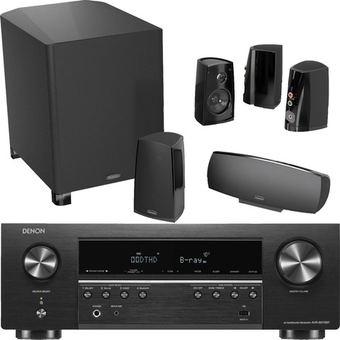 DENON AVR-S570BT 5.2-Ch A/V Receiver & Definitive Technology ProCinema 400
