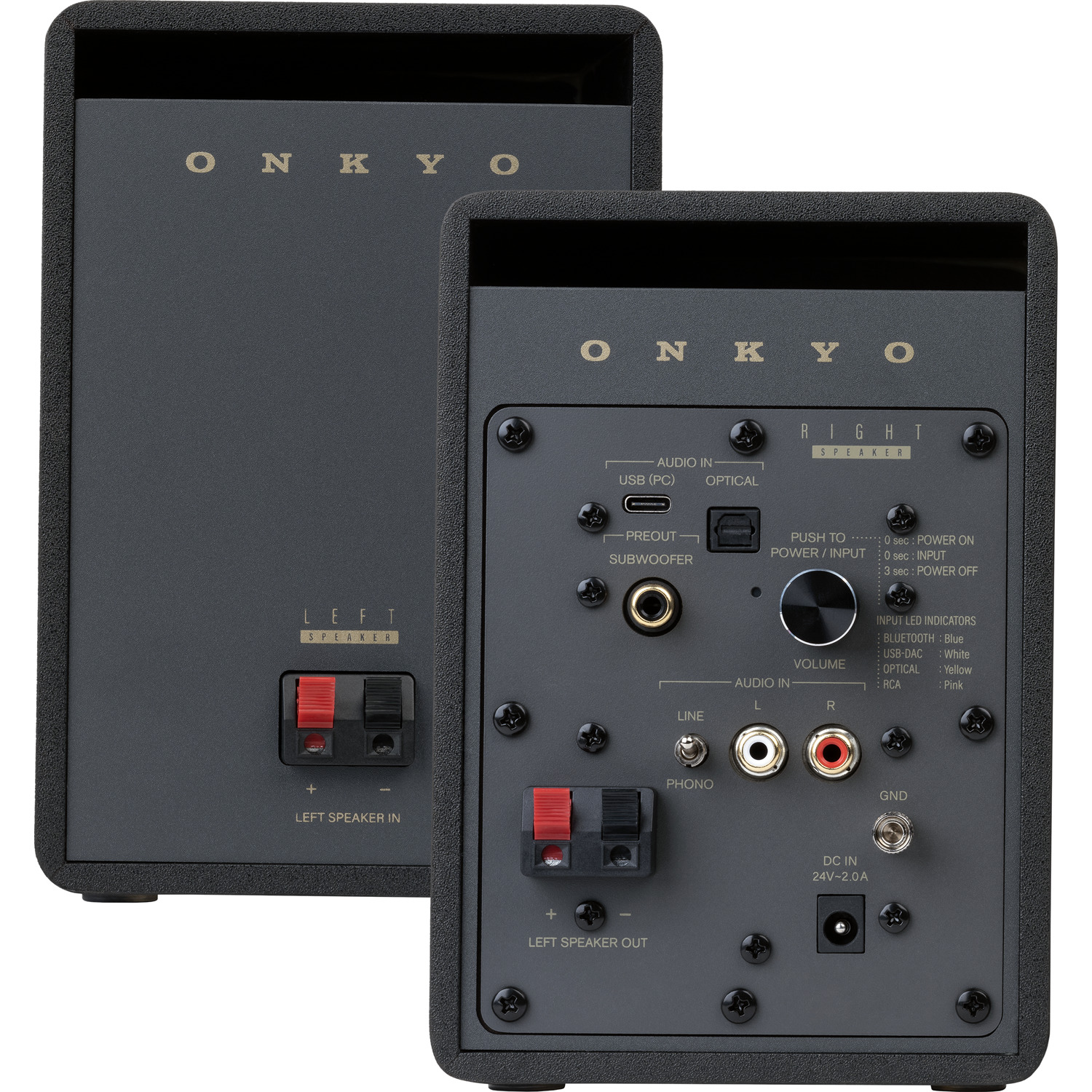 ONKYO GX-10DB Creator Series Powered Desktop Speaker Black