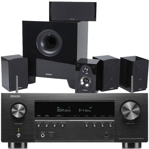 DENON AVR-S970H Receiver & Energy Take Classic 5.1 Home Theater Package