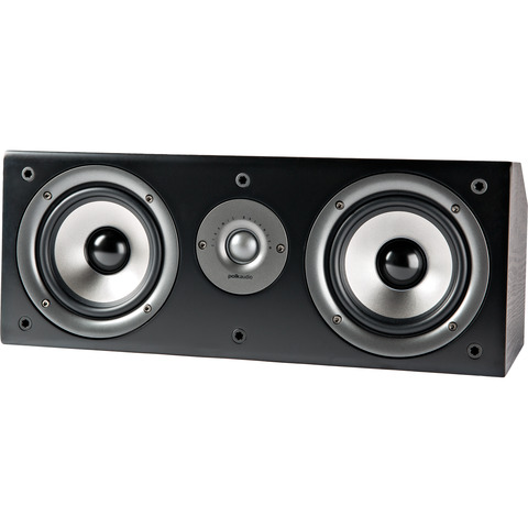 POLK AUDIO NEW CS1 Monitor Series II 5.25" 2-Way Center Channel Speaker Black