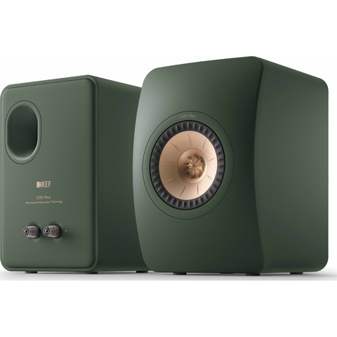 KEF NEW LS50 PAIR Meta Bookshelf Speakers Moss Green