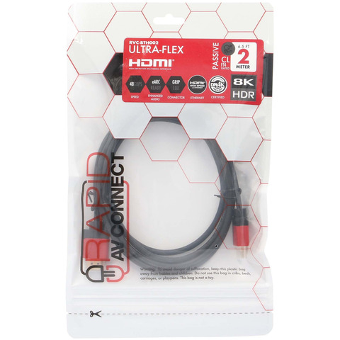 ETHEREAL DPL Certified 48gbs 6' HDMI Cable 4k 4:4:4 HDR, eARC and ARC