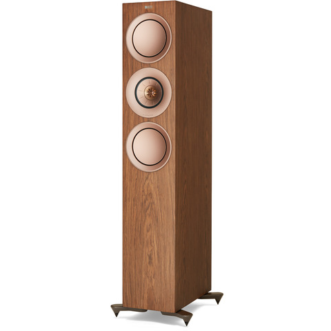 KEF R7 EACH 6.5" 3-Way Floor-Standing Speaker Walnut ONE SINGLE SPEAKER