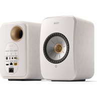 KEF LSX II Powered Speakers w/HDMI, AirPlay 2, Chromecast, Wi-Fi, & BT Cotton White