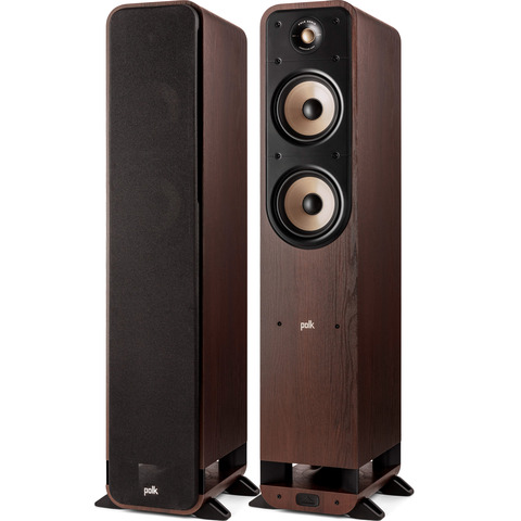 POLK AUDIO NEW Signature Elite ES55 PAIR 6.5" 2-Way Floor-Standing Speaker Brown
