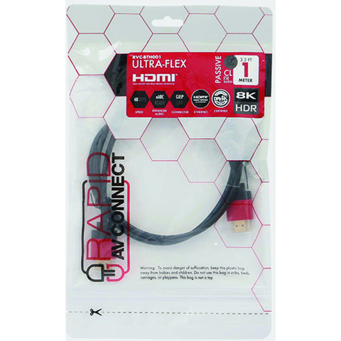 ETHEREAL DPL Certified 48gbs 3' HDMI Cable 4k 4:4:4 HDR, eARC and ARC