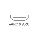 Supports the latest technology on HDMI inputs and output. ARC (Audio Return Channel) or eARC (Enhanced ARC) makes playing TV audio through your AV receiver simple with just a single HDMI connection.